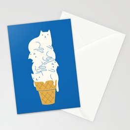 Cats Ice Cream Stationery Card