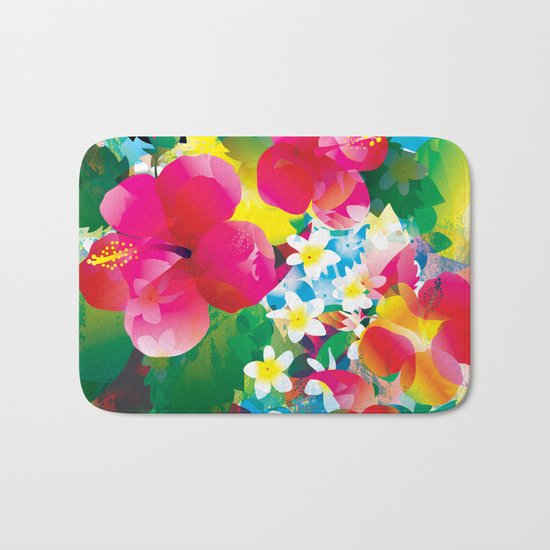 Hawaiian jungle Bath Mat