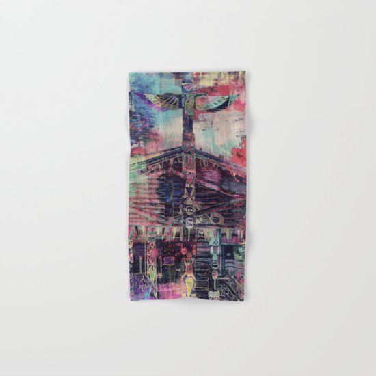 Totem Cabin Abstract - Multi Hand & Bath Towel