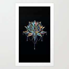 Pastel Lotus Art Print