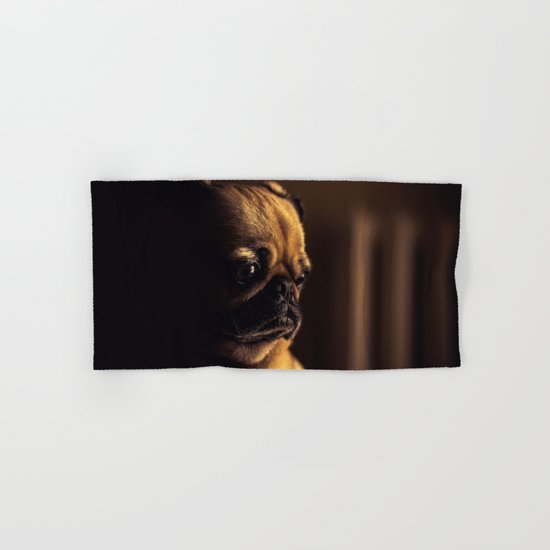 Cute Pug Dog Hand & Bath Towel