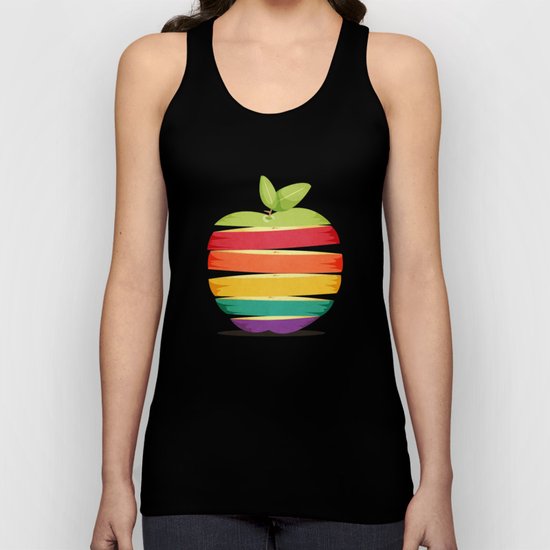 Rainbow Apple Unisex Tank Top