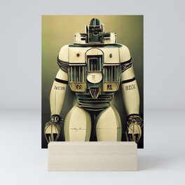 Retro-Futurist Robot Mini Art Print