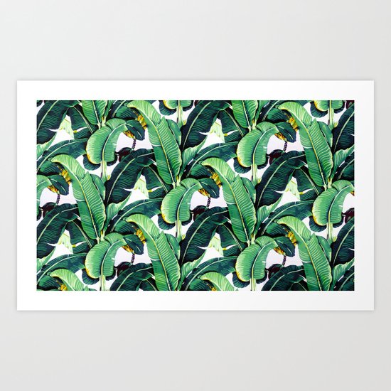 banana leaves Art Print