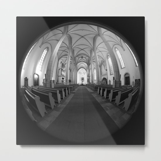 St. Mary's Church St. Mary's parish church in Torgau BW Metal Print