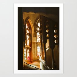 sagrada familia II, barcelona spain, antoni gaudi Art Print