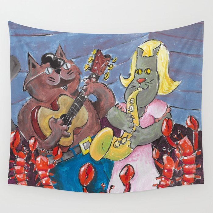 New Orleans Cats Wall Tapestry By Tedmeyer Society6