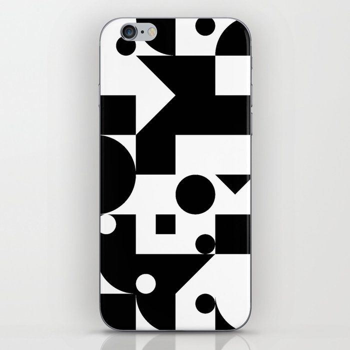 Black and White Bauhaus iPhone Skin