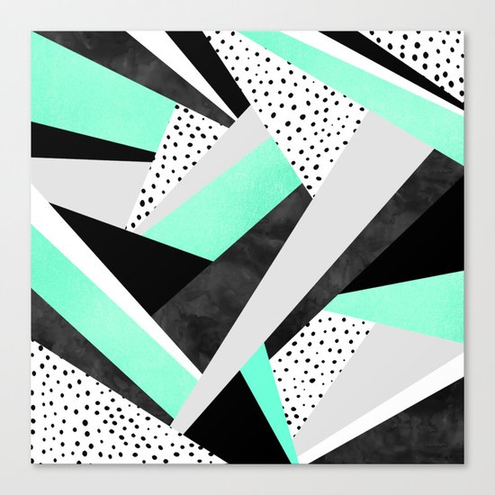 Crazy Fun Turquoise Canvas Print