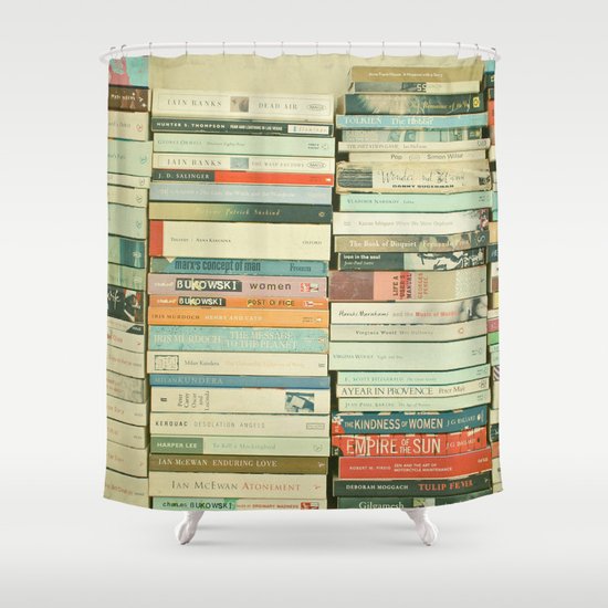 Bookworm Shower Curtain