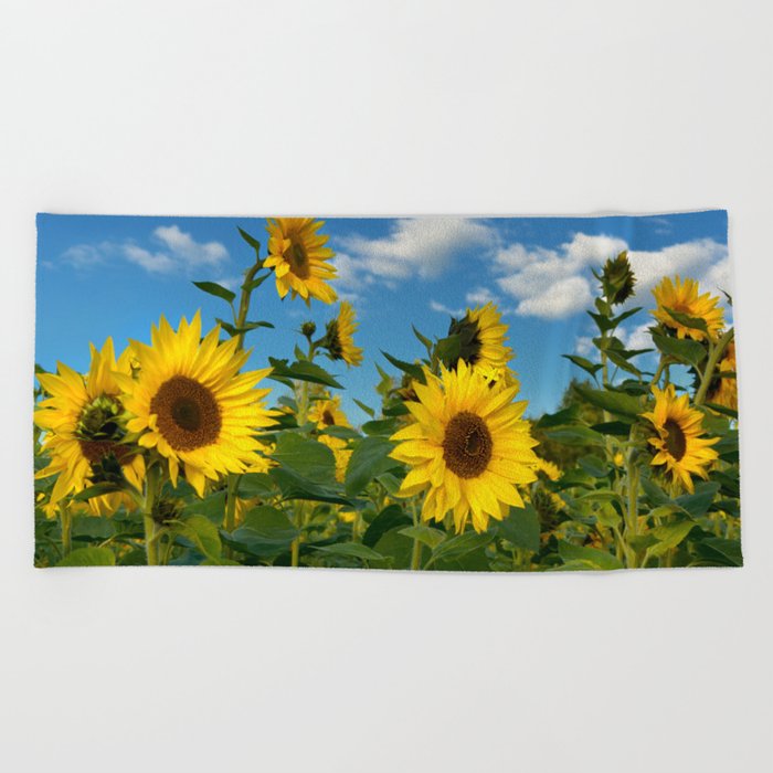 Sunflowers 11 Beach Towel