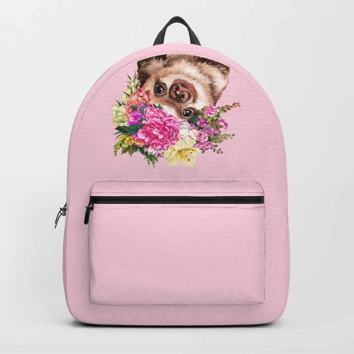 Pink sloth backpack hot sale