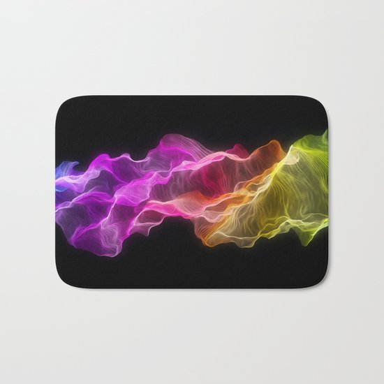 Rainbow satin Bath Mat