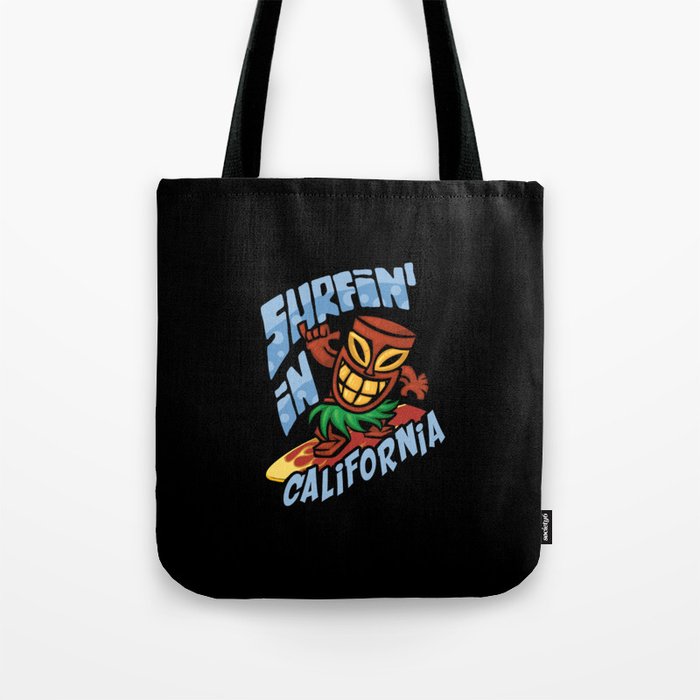 Surfing in California Tote Bag