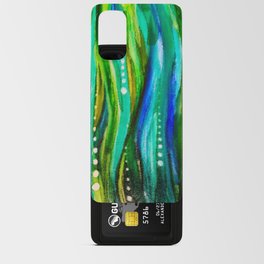 Sea Grass Alcohol Ink Painting Android Card Case