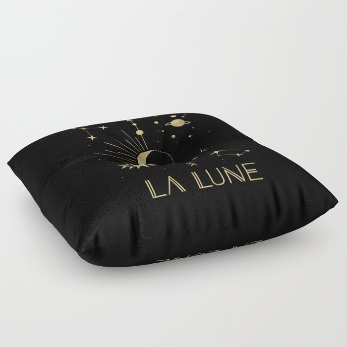 The Moon or La Lune Gold Edition Floor Pillow