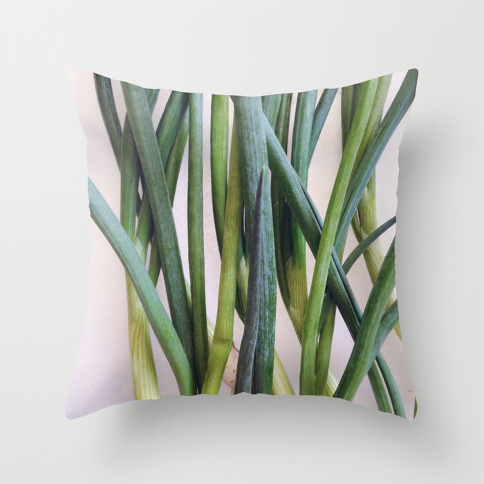 Spring Onions  Throw Pillow