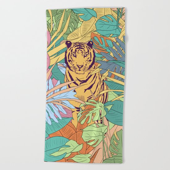 Tiger Beach Towel
