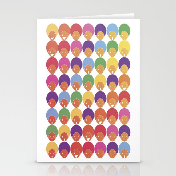 Afro Rainbows Stationery Cards