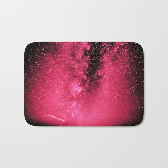 Desert Night Sky Magenta Pink Bath Mat