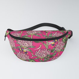 Red clover pattern Fanny Pack