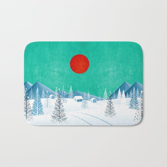 Winter Nature Bath Mat