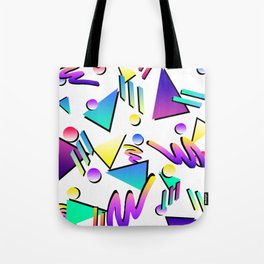 Memphis style 80's arcade retro geometric pattern Tote Bag