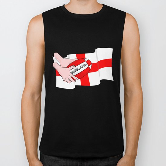 England Rugby Flag Biker Tank