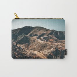 Mountain coastal road and cliffs in La Gomera Spain Carry-All Pouch