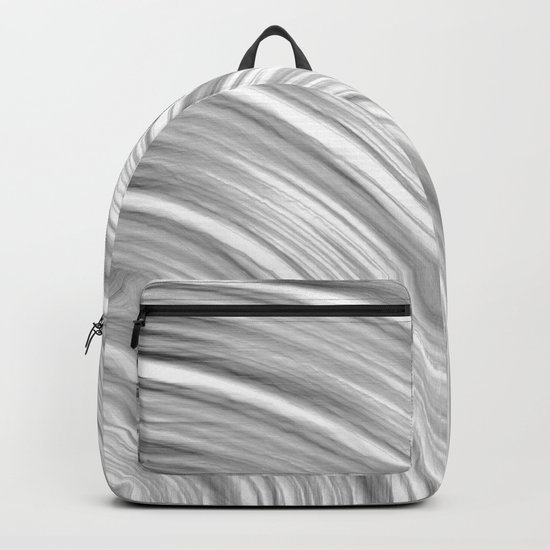 Pencil Drawing Line Pattern Abstract In Black And White Backpack