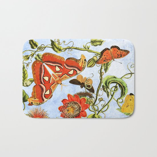 Fly by blue. Bath Mat