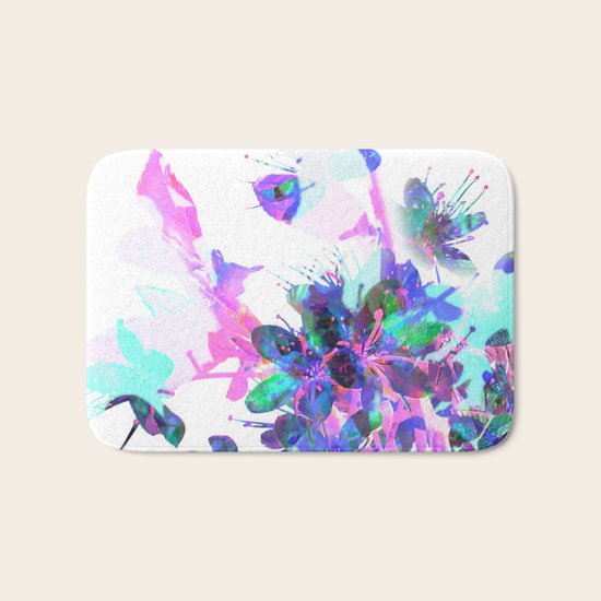 Spring Flower Bath Mat