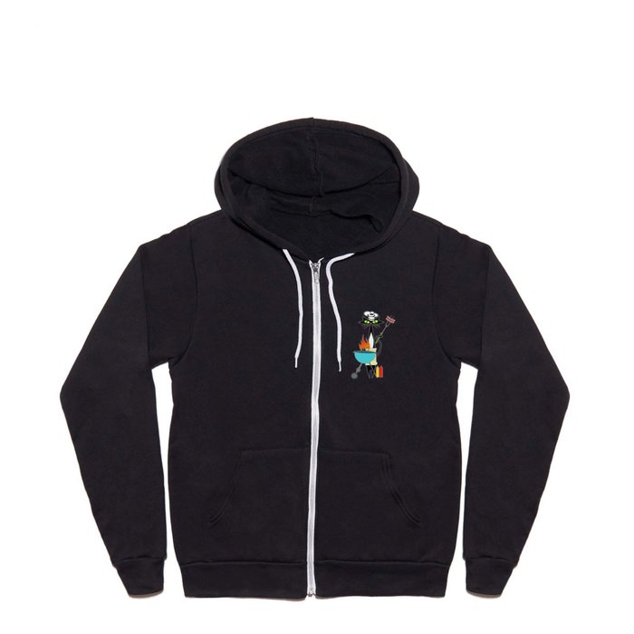 Chester is grillin' dogs Full Zip Hoodie