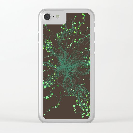 Nature will find a way Clear iPhone Case
