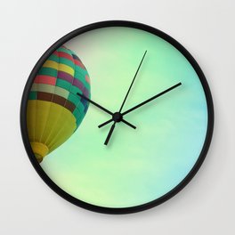 Hot Air Magic Wall Clock | Color, Photo, Digital Manipulation, Hot, Fly, Sky, Photoedit, Balloon, Digital, Hdr 