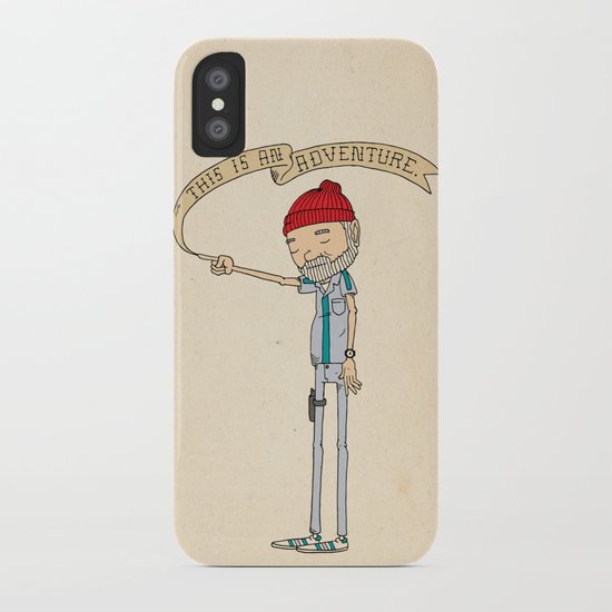 "THIS IS AN ADVENTURE." - Zissou iPhone Case