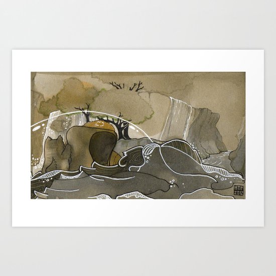 India & Payne Surface Art Print