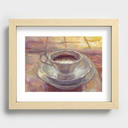 Coffee Cup still life painting Svetlana Novikova Recessed Framed Print