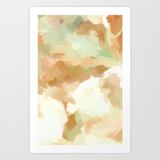 BLOSSOMS - COLORS III Art Print