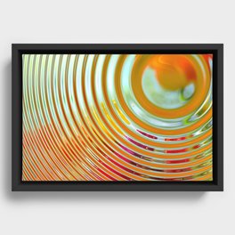 Ripples in Time Framed Canvas