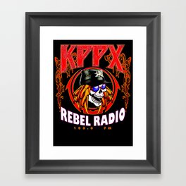 kppx rebel radio Airheads inspired t shirt Framed Art Print