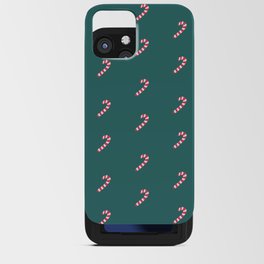 Tiny Christmas Candy Cane Mint Green Print Decoration iPhone Card Case