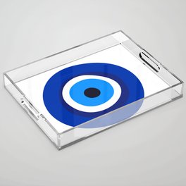 evil eye symbol Acrylic Tray