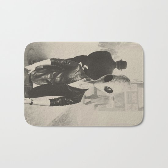 Time traveler Bath Mat
