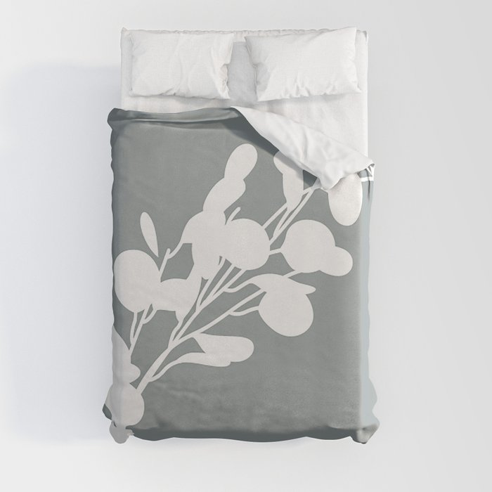 Abstract Plant In Vase Duvet Cover