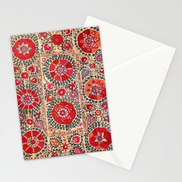 Samarkand Suzani Southwest Uzbekistan Embroidery Stationery Card