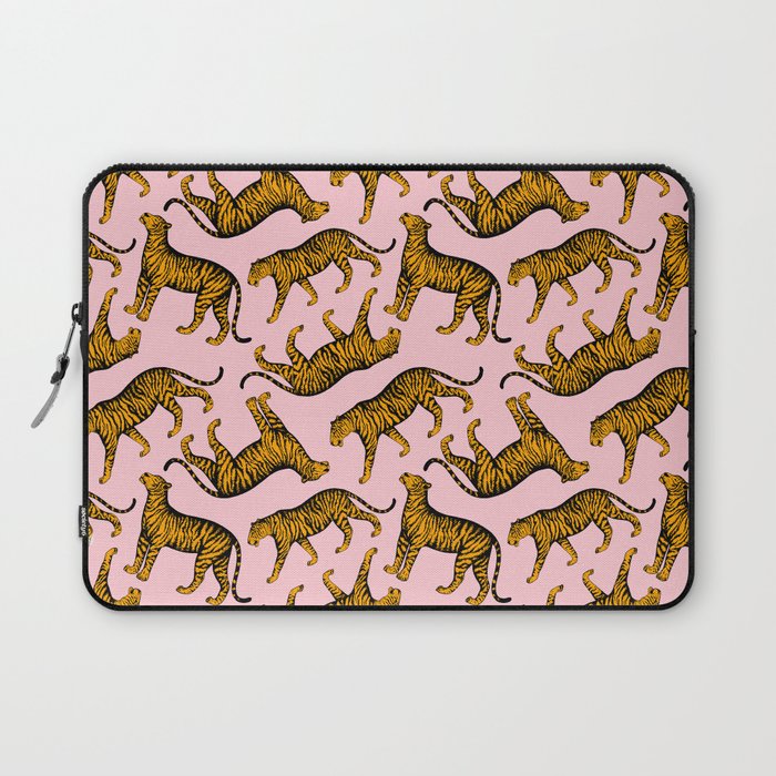 Tigers (Pink and Marigold) Laptop Sleeve