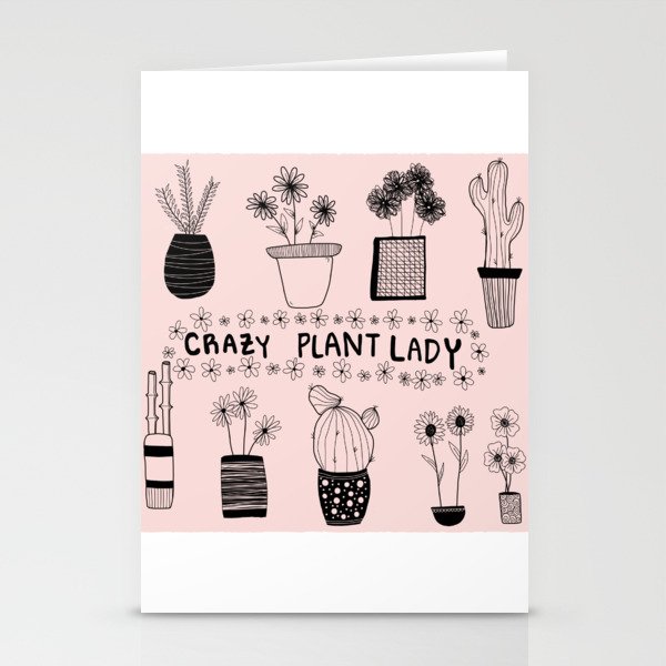 Crazy plant lady 3 Stationery Cards