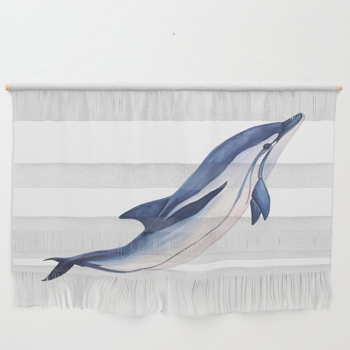 Striped baby dolphin Wall Hanging