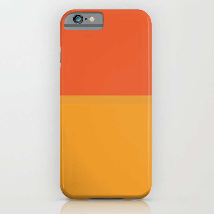 After Rothko Orange and Tan Color Field iPhone Case